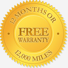 Free 12 Month or 12,000 Warranty
